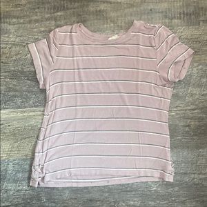 Purple Striped Tee